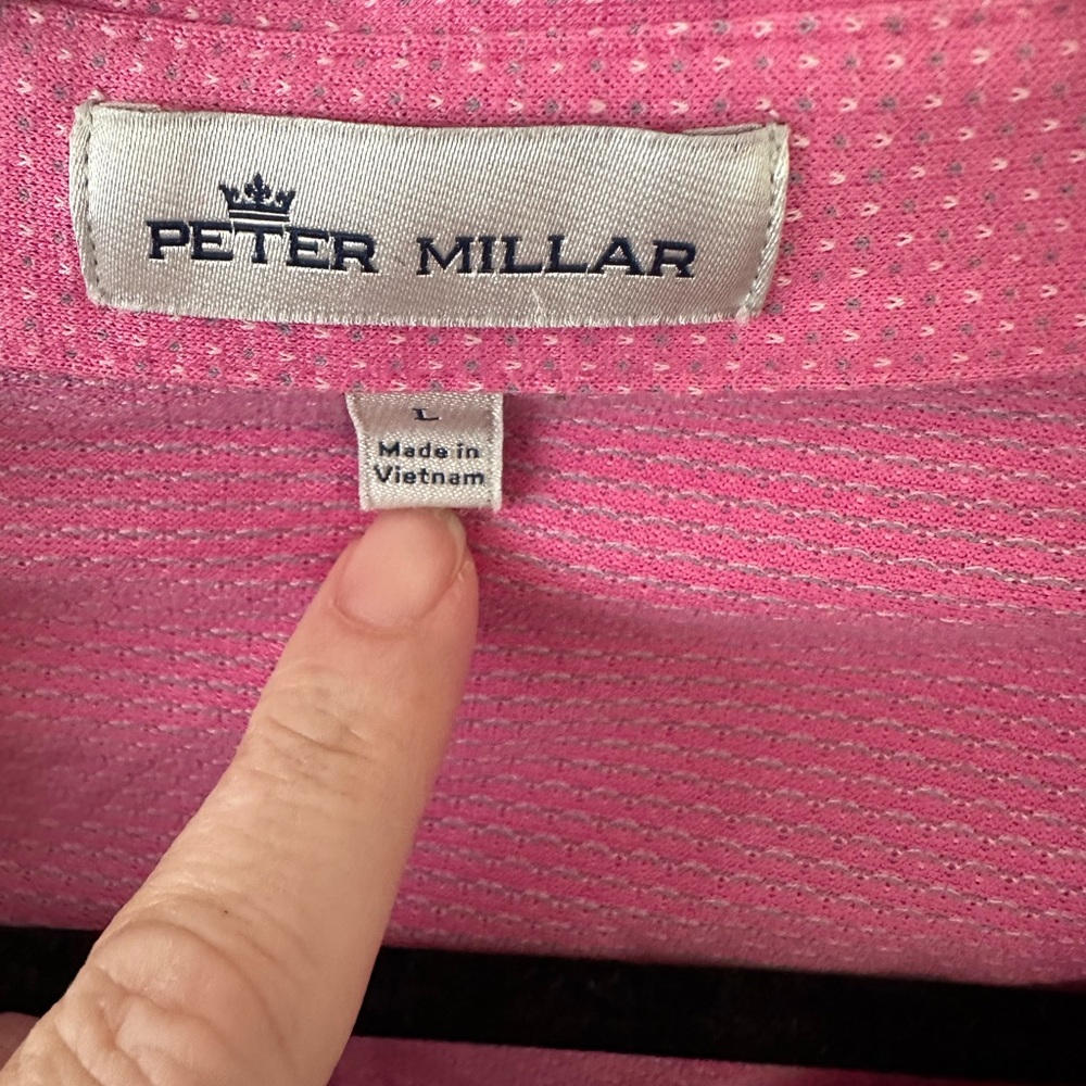 Peter Millar Raspberry Polo Shirt - Picture 2 of 8
